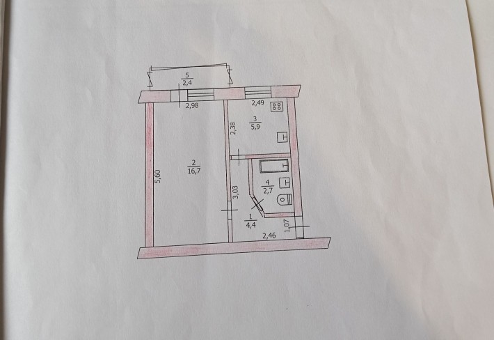 АН продає 1но кімнатну Полігон 3/5 п/п,м/п вікна,електроопалення - фото 1