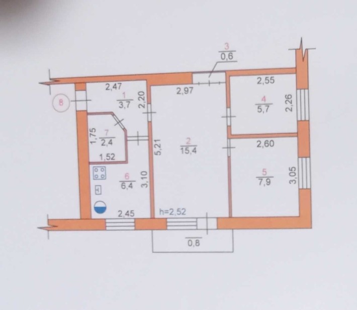 Продам 3--кімнатну квартиру - фото 1
