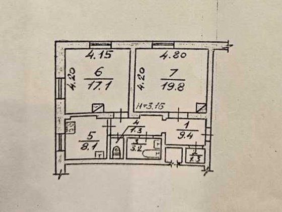 Житлова двокімнатна квартира з меблями та власним опаленням... Стрый