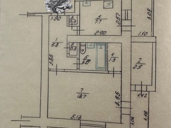 Продам 1-ну квартиру більшоі  площі  в Шептиуькому Шептицький