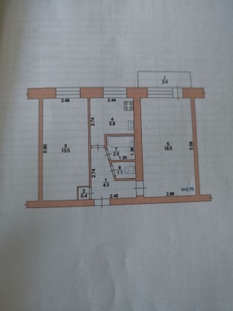 Двокімнатна квартира - фото 1