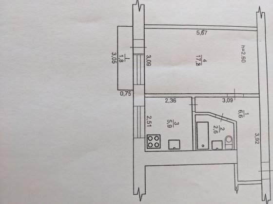 Квартира однокімнатна Шостка
