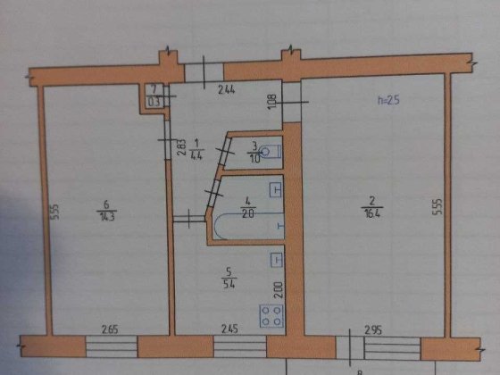 Продам 2-х кімнатну квартиру (вул Чернігівська) Шостка