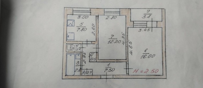 Продам или обменяю 2х комнатную квартиру без ремонта на одну ком - фото 1