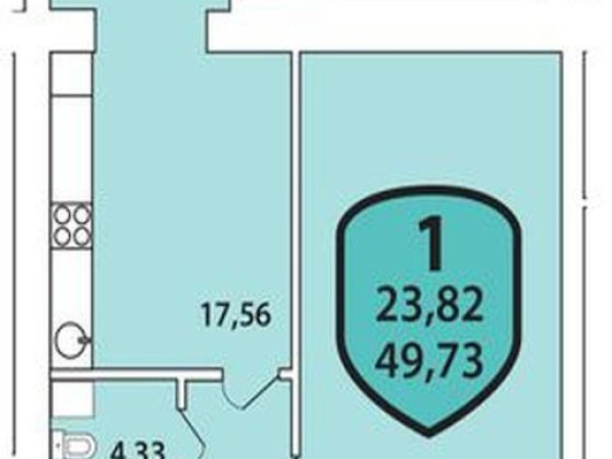 Продається простора, світла однокімнатна квартира. ЖК Олімпійський 6. Хмельницький