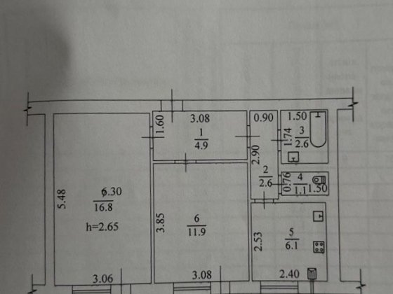 Продам 2-к квартиру на микрорайоне Синельникове