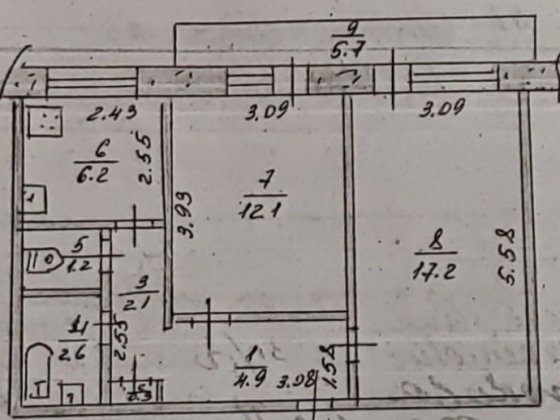 Продам 2-х комнатную квартиру Терновка