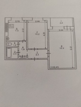 Продам 2 комн.кв-ру на 17 квартале - фото 1