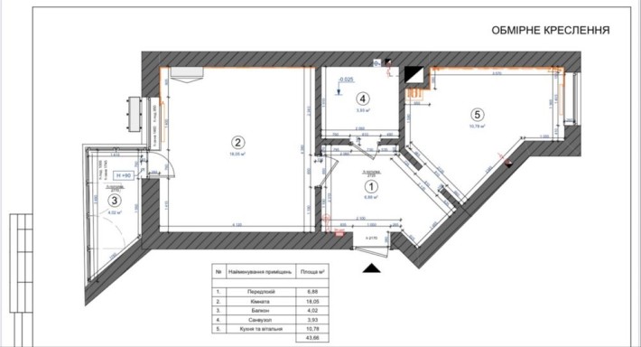 Однокімнатна квартира ЖК Сакура (Піонерський квартал) + дизайн проект - фото 1