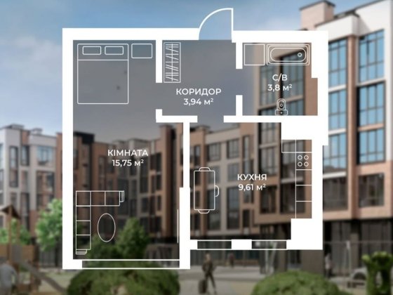 Жк добре місто, 1к Крюковщина