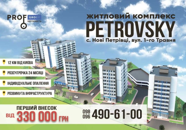 Квартири від Забудовника в ЖК PetrovSky с.Нові Петрівці - фото 1