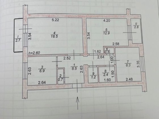 Квартира 3-х кімнатна, м. Яготин Яготин