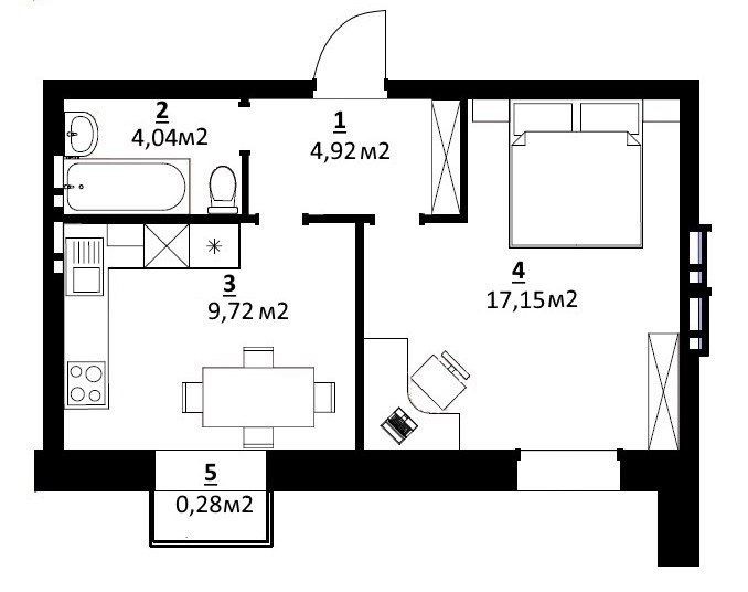 Продам готову однокімнатну квартиру 36 кв м City Lake/Білий Шоколад - фото 1