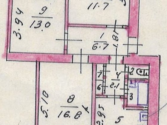 Продам 3х-кімнатну квартиру + цегляний гараж з погрібом Музычи