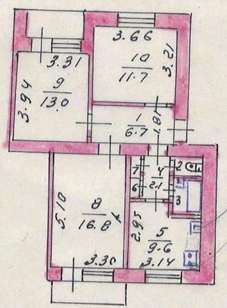 Продам 3х-кімнатну квартиру + цегляний гараж з погрібом - фото 1