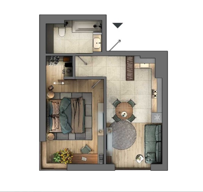 Продаж 1кім. квартири 43м2 ЖК "7Я" - фото 1