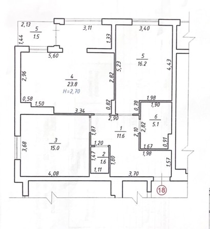 Квартира 2 кімнатна - фото 1