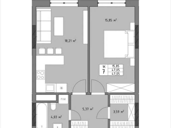 Продаж 1км квартира 47мКв Трускавецька 48_ГалЖитлоБуд_ВЛАСНИК_Львів Сокільники