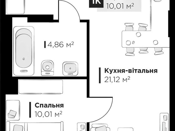 Продаж 1 кімнатної квартири у ЖК PERFECT LIFE (Винники).БЕЗ КОМІСІЇ!!! Винники