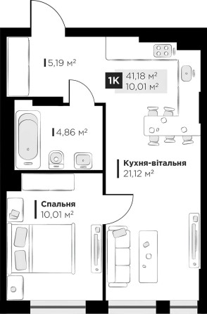 Продаж 1 кімнатної квартири у ЖК PERFECT LIFE (Винники).БЕЗ КОМІСІЇ!!! - фото 1