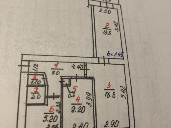 Трикімнатна квартира Снигиревка