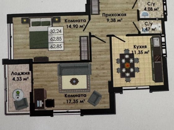 Продам 2 комнатную квартиру , ЖК золотая эра Крыжановка