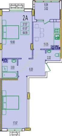 Продам  квартиру 68 кв.м., 6/7, новый дом, в жк Розенталь. - фото 1