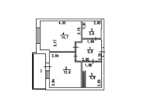 1-комнатная 42.4м2 / ЖК Акварель-2 Дом сдан Лиманка