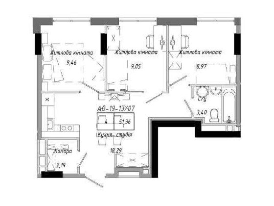 3К з європлануванням в ARTVILLE Авангард