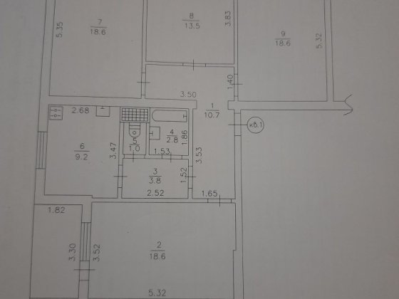 Продам квартиру 4-комнатную Пирятин