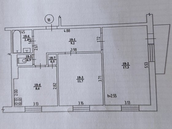 ПРОДАМ!!! 2-х кімнатну квартиру!!! Гребенка