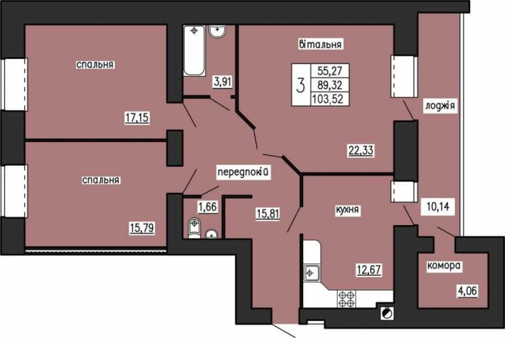 Продається 3-х кімнатна квартира по вул. Лучаківського - фото 1