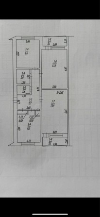 Продам 3-х кімнатну квартиру в центрі Нова Водолага - фото 1