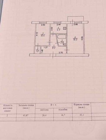 Продам 2х кімнатну квартиру з індивідуальним опаленням без комісії - фото 1