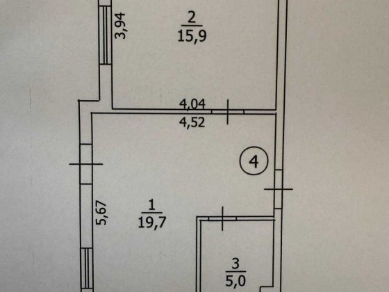 1-кімн. квартира з зем.ділянкою, м. Бориспіль вул Шевченка, 38.000 EUR