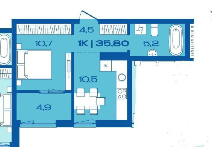 Продається 1 к.квартира під інвестицію - розтермінування! - фото 1