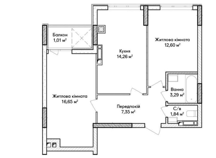 Синергія Сіті. Квартира для родини. Пропозиція від забудовника - фото 1