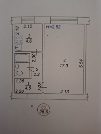 Продам 1-ну квартиру в центрі Вишневого - фото 1