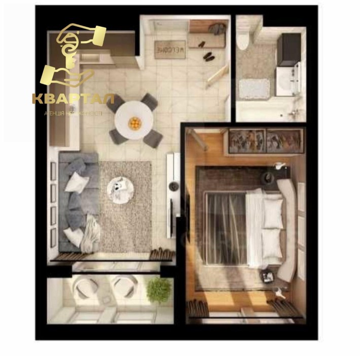 ПРОДАМ 1-кімнатну квартиру у ЖК Medison Gardens м. Бровари - фото 1