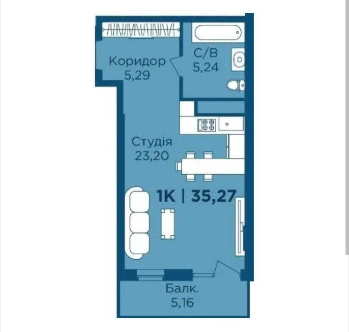 Продається компактна квартира в розтермінування! - фото 1