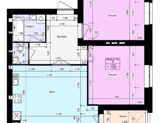 Продаж 2-к. квартири в центрі Борисполя Борисполь