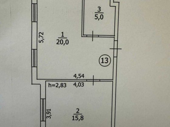 1-к. квартира, 2й поверх, м. Бориспіль центр вул Шевченка, 36.000 EUR Борисполь