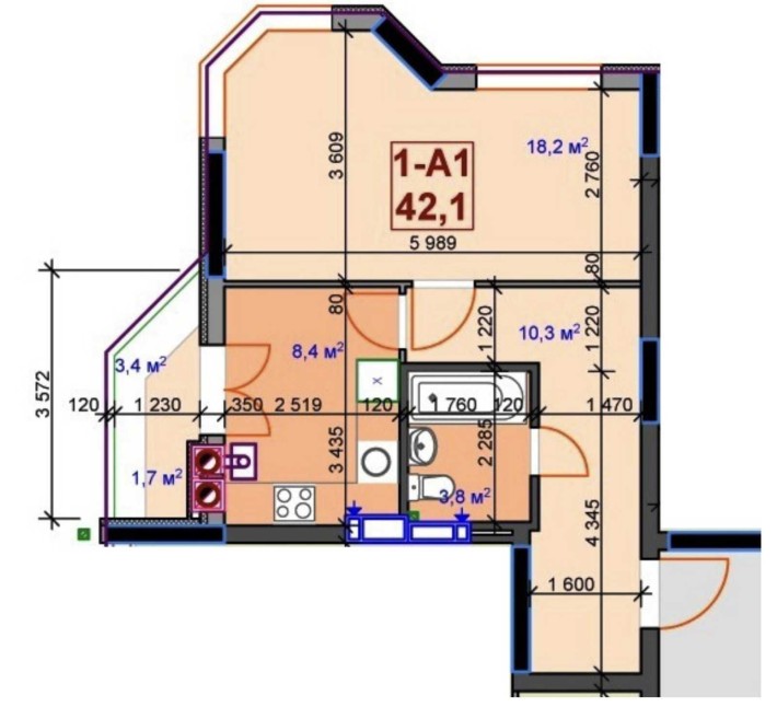 Реальна 2 кімнатна квартира!Готовий будинок.БЕЗ КОМІСІЇ!Шок ціна! - фото 1