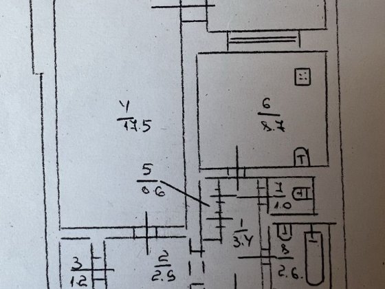 5 Заречный, 1 комнатная квартира Кривой Рог