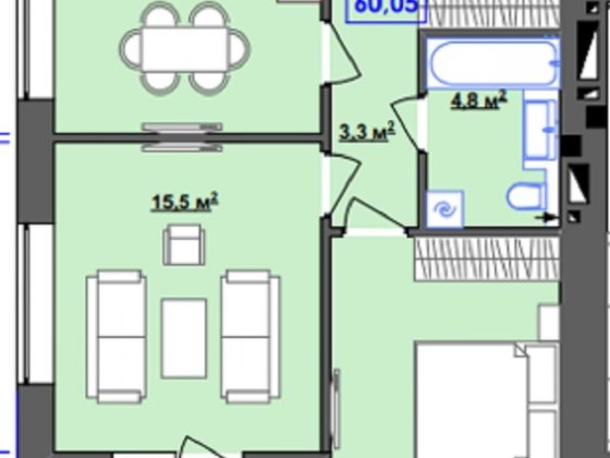 Видова двокімнатна квартира за найнижчою ціною в місті Івано-Франківськ