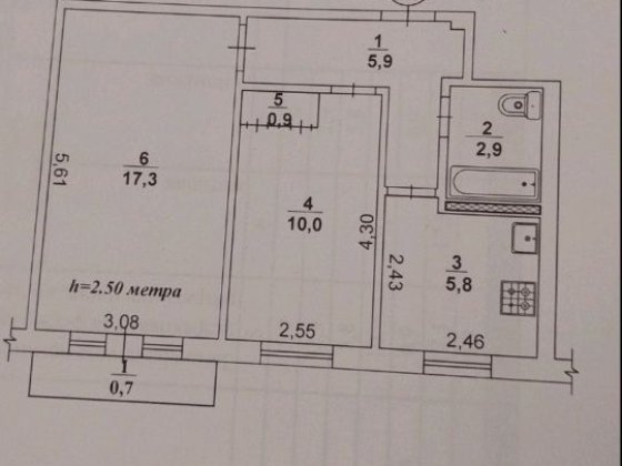 Продаж 2-х кімнатної квартири на 173 кварталі Кривий Ріг