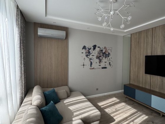 Елітна євро-3к у ЦЕНТРАЛЬНОМУ 2! Кухня - 37м2! Ирпень