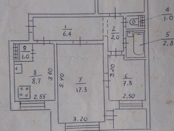 3-кімнатна квартира на Вечірньому Кривой Рог