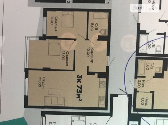 Продам квартиру у манхетині - фото 1