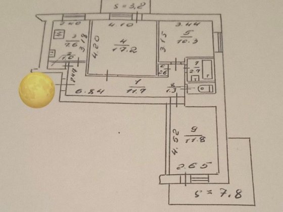 Продаж 3к квартири в цегляному будинку на 3 поверсі Сумы